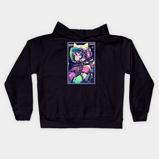 Anime Cat Girl | Quality Anime Design | Chibi Cat Girl Miaw | Manga Anime Art Kids Hoodie